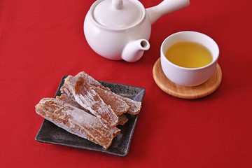 干し芋とお茶タイム