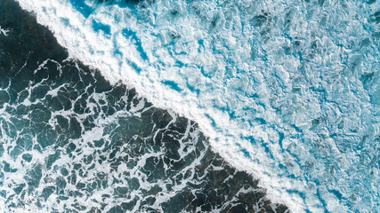 Aerial Views of Coastline and waves and beaches along the Great Ocean Road, Australia