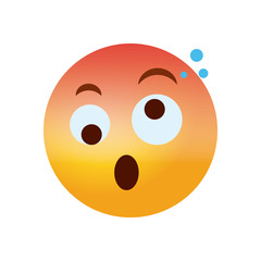 Emojis coronavirus concept, crazy emoji icon, gradient style