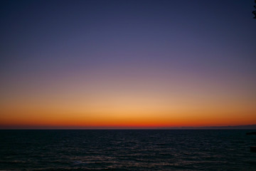 夕焼けの海