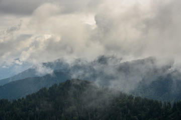 Thick Clouds Cover The Smokies