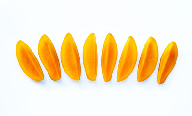 Tropical fruit, Mango  on white background.