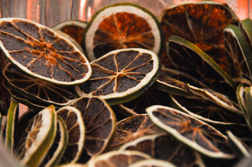 Dehydrated lime at a bar