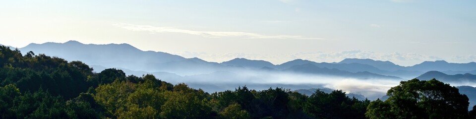 秋吉台で見た雲海の情景＠山口