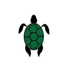 Unique funny turtle logo vector design illustration