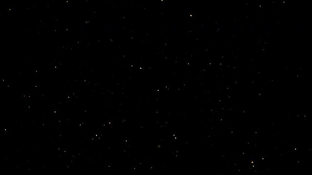 Flickering abstract Particles motion. Loopable seamless golden dust background.