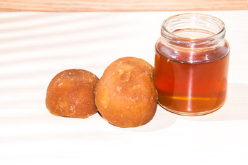 Panela or sugar cane candy - Saccharum officinarum