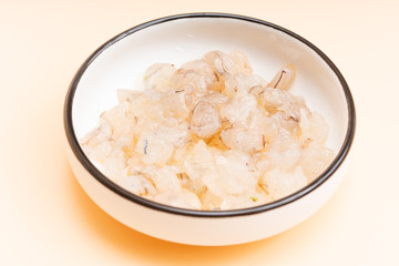 Shredded Shrimps in Chinese Tableware