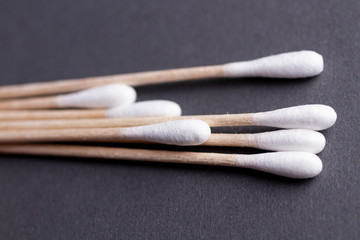 cotton swabs close-up, 455