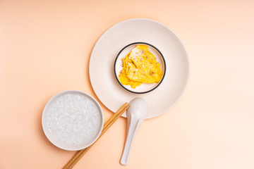 Chinese Chaoshan Breakfast White Congee Side Dish