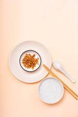 Chinese Chaoshan Breakfast White Congee Side Dish