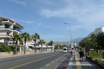 Cumhuriy Boulevard in the sea city of Marmaris. Turkey