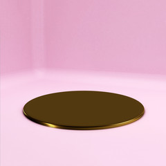 Modern round pedestal or podium.