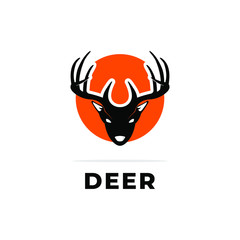 deer logo icon vector design illustrator