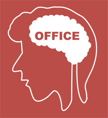 Big data and brain graphic design vector art