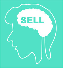 Big data and brain graphic design vector art