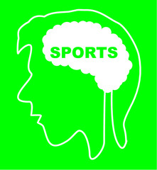 Big data and brain graphic design vector art