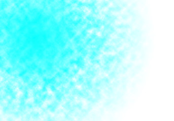 abstract blue render cloud with empty white copy space background