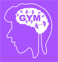 Big data and brain graphic design vector art