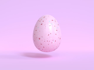 pink marble texture abstract egg 3d rendering