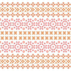 Seamless and cute embroidered design pattern for bedroom decor.