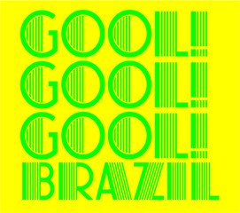 Brazil soccer player graphic design vector art