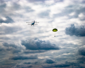 airplane in the sky