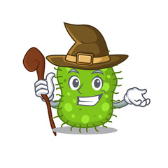 Escherichia sneaky and tricky witch cartoon character