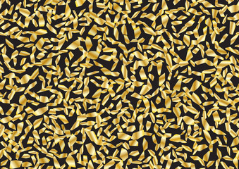 Gold terrazzo seamless pattern in trendy style. Seamless vector texture.