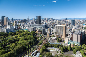 Obraz premium Tokyo skyline and Mountain Fuji, Tokyo, Japan