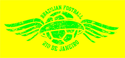 Brazil soccer and dance embroidery graphic design vector art