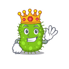 A Wise King of escherichia mascot design style