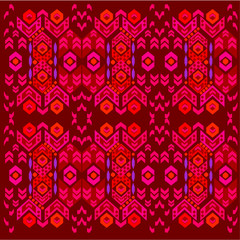 Geometric pattern Print Embroidery graphic design vector art