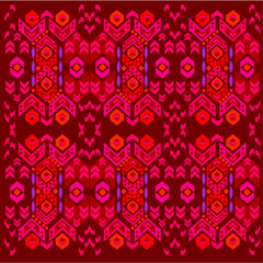 Geometric pattern Print Embroidery graphic design vector art