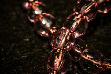 
faceted beads in different colors with different colors
