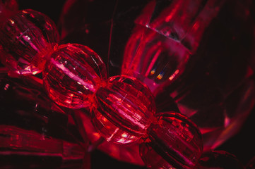 
faceted beads in different colors with different colors