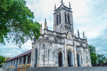 Ha Dua Dien Khanh Cathedral, the oldest church in Nha Trang, Khanh Hoa, Vietnam. It was built...