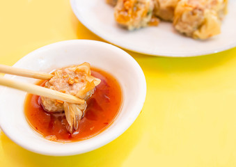 Shrimp chinese steamed dumpling