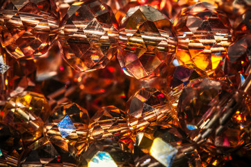
faceted beads in different colors with different colors