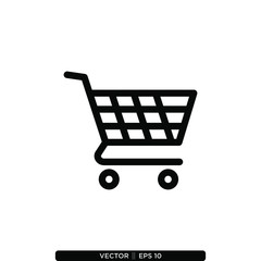 Trolley Icon Vector Illustration Logo Template