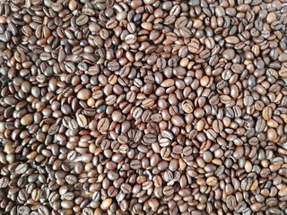 Coffee beans on the table