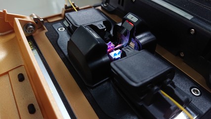 Naklejka premium Fiber Optic Fusion Splicer 