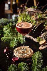 tasty cocktail in the bar