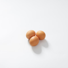 eggs isolated on white background
