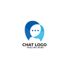 chat logo icon vector isolated
