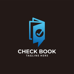 Fototapeta premium check book logo icon vector isolated