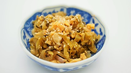 Fried Pickle Cabbage With Egg Recipes (Thai food)