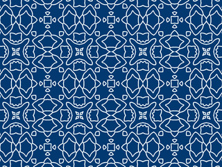 Pattern Background with Blue Texture