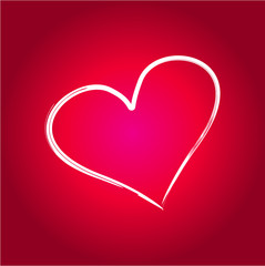 heart love embroidery graphic design vector art