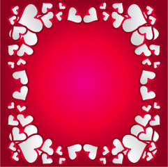 heart love embroidery graphic design vector art